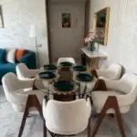 Seaside apartment rental in Casablanca dinning room